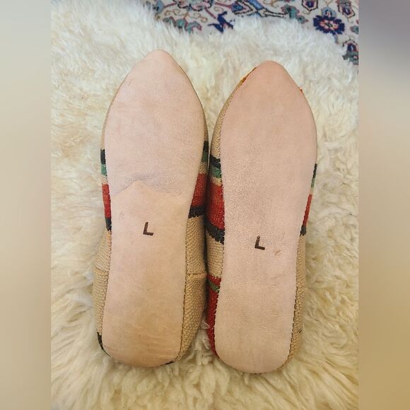 NWT Upcycled Moroccan Rug Slippers Size L [Womens 8.5-9.5] - Picture 8 of 9